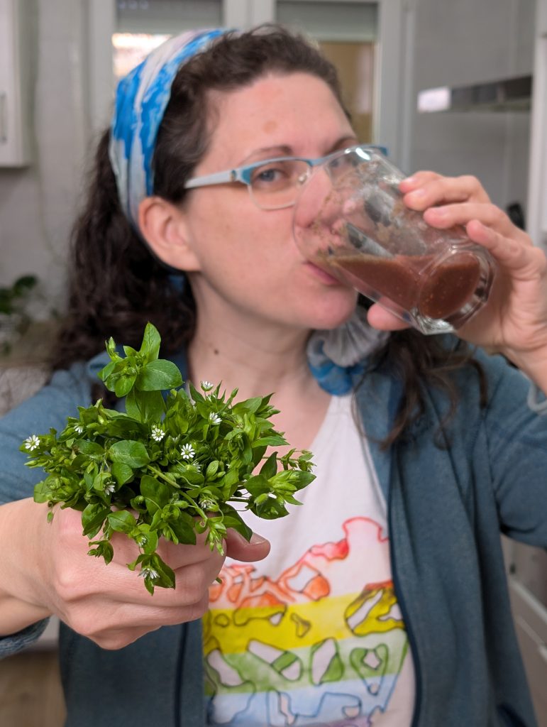 Batido de pamplina recién hecho.